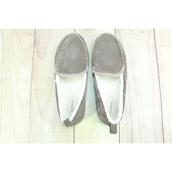 LL Bean Mountain Slippers Moccasin Dark Cement Size 8 M - Picture 7 of 9